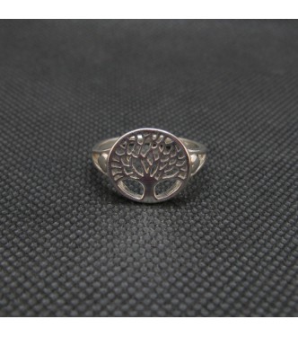 R002140 Handmade Sterling Silver Ring Tree of Life Genuine Solid Stamped 925 Empress